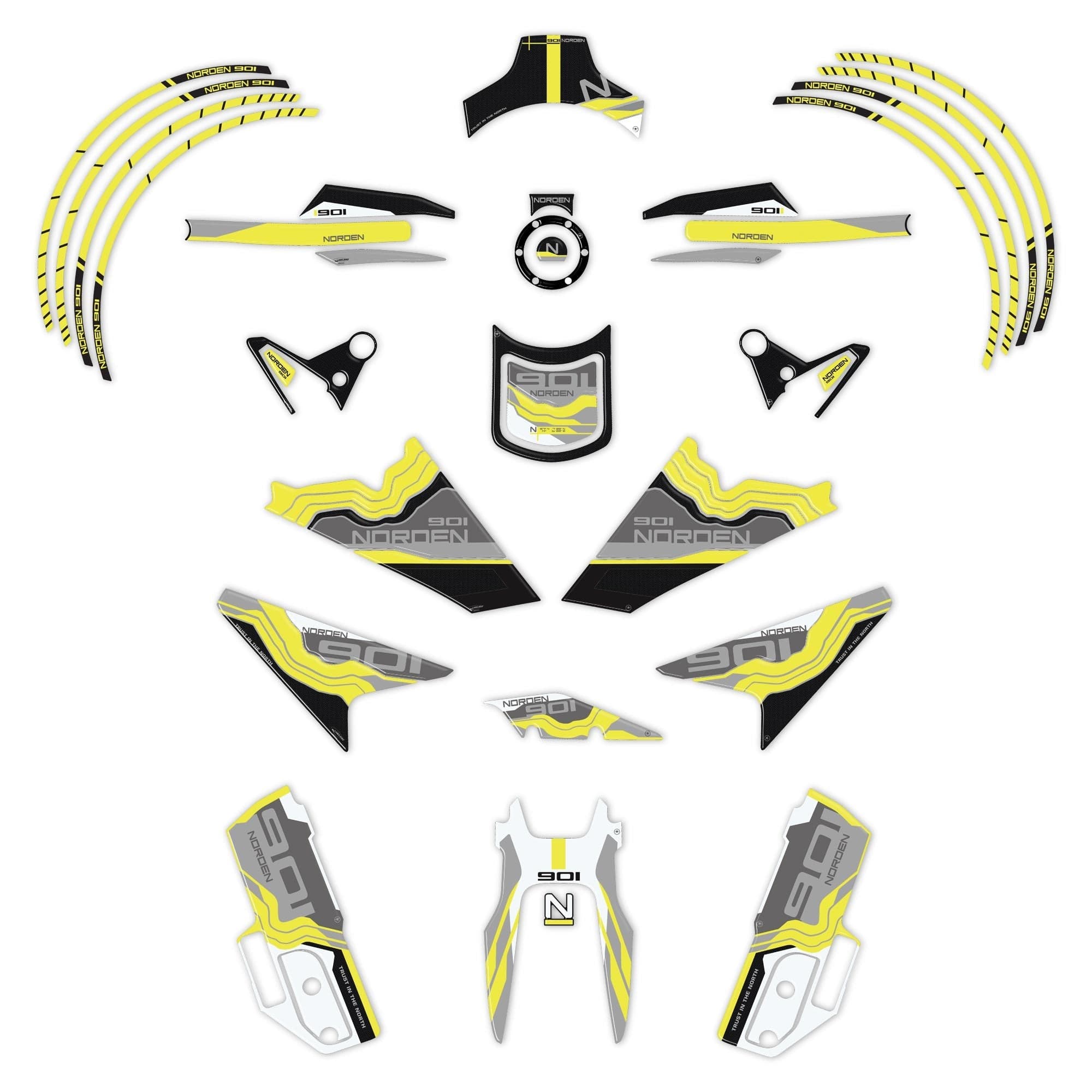 Kit adesivi 3D Protezioni per moto compatibili con Husqvarna Norden 901 2024 in Decalcomanie adesivi e magneti LabelBike - Bibbiano, commercioVirtuoso.it
