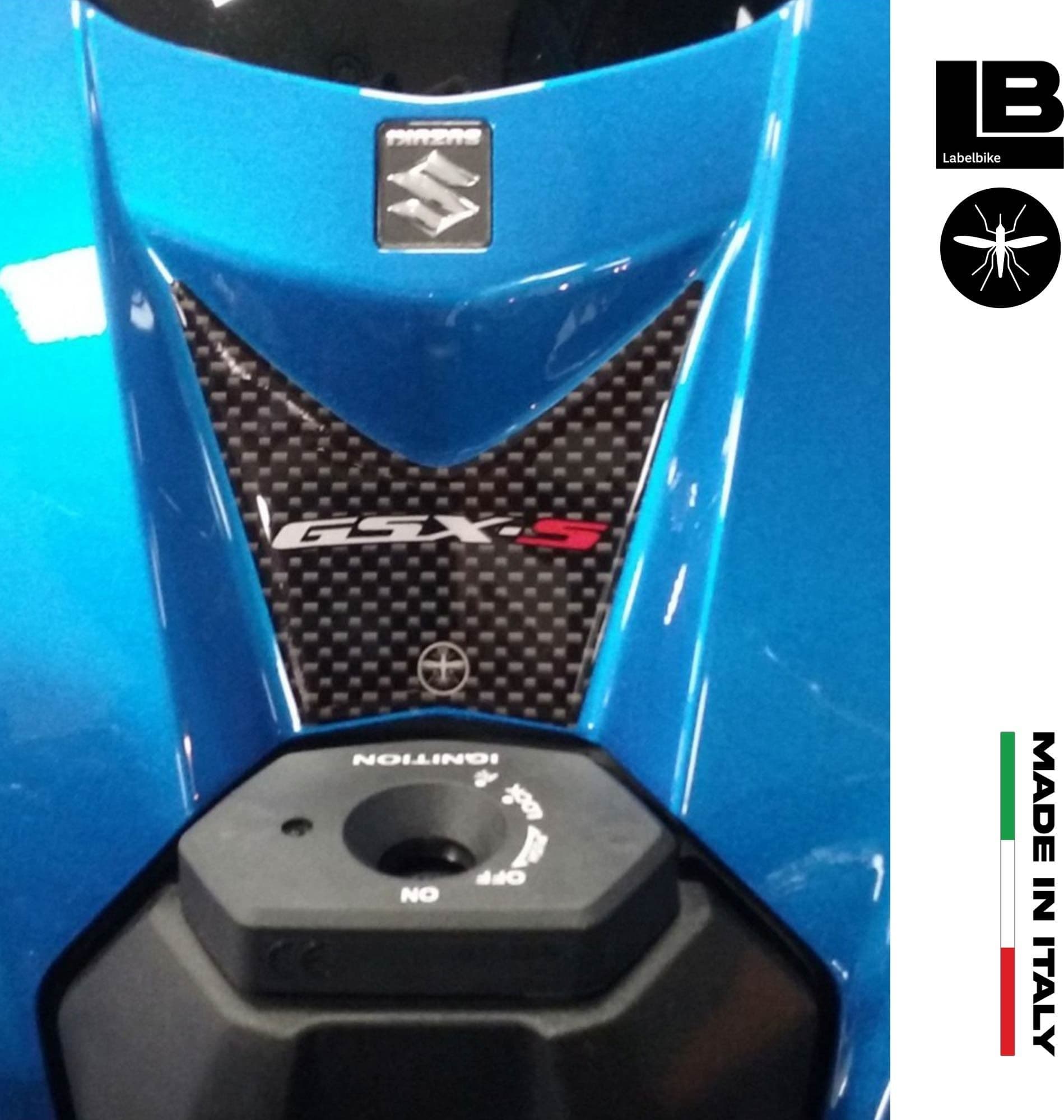 KIT ADESIVI PROTEZIONI MOTO 3D in resina compatibili per GSXS SUZUKI GSX-S 750 in Decalcomanie adesivi e magneti LabelBike - Bibbiano, commercioVirtuoso.it