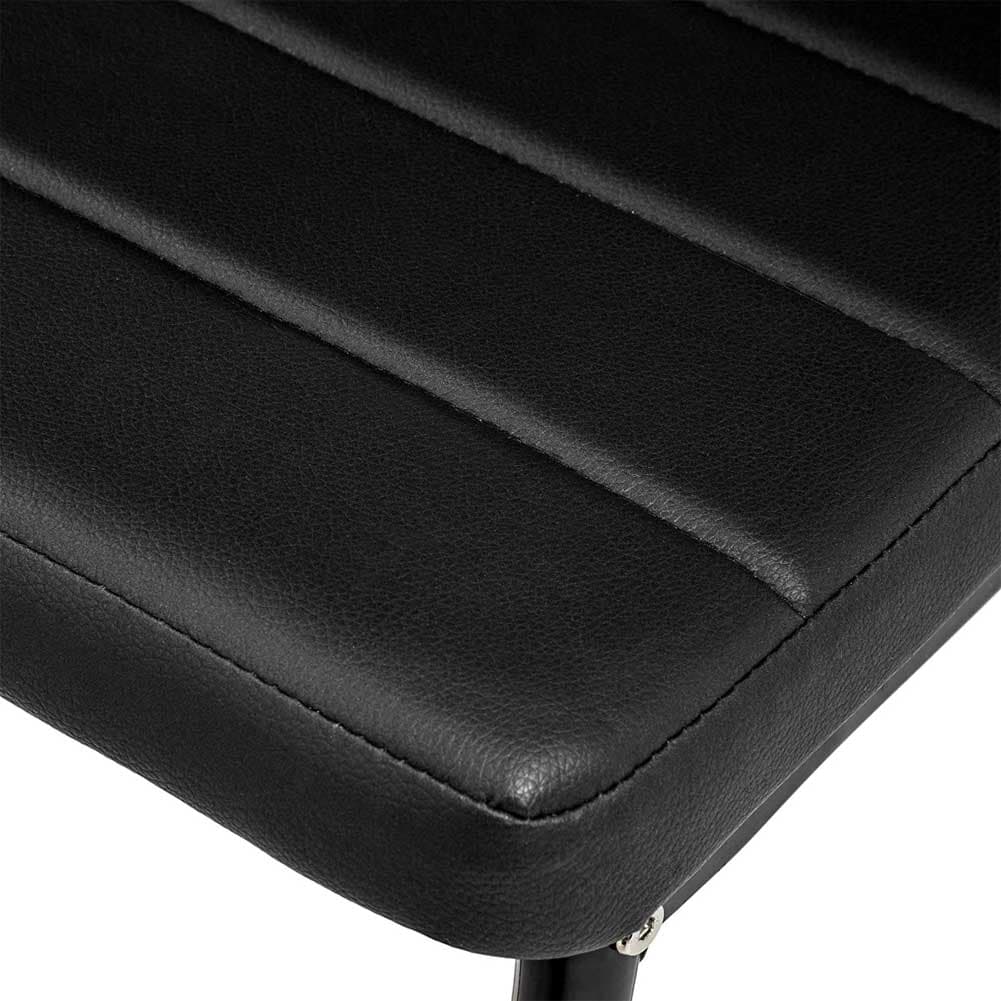 Sedia Moderna 4pz Metallo Verniciato Pelle Ecologica Sala Pranzo Cucina Nero in Sedie Danyx - Casoria, commercioVirtuoso.it