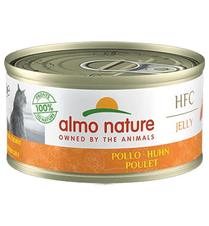 Almo Nature Scatoletta HFC Jelly gusto Pollo per Gatti Adulti 70gr