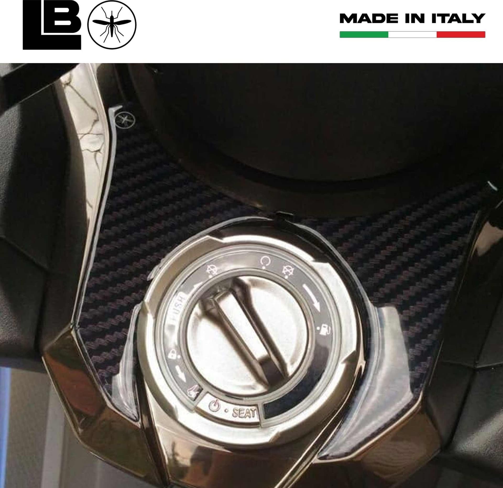 Adesivi resinati 3D Zona Accensione Compatibile Scooter Kymco Ak 550 2017-2022 in Decalcomanie adesivi e magneti LabelBike - Bibbiano, commercioVirtuoso.it
