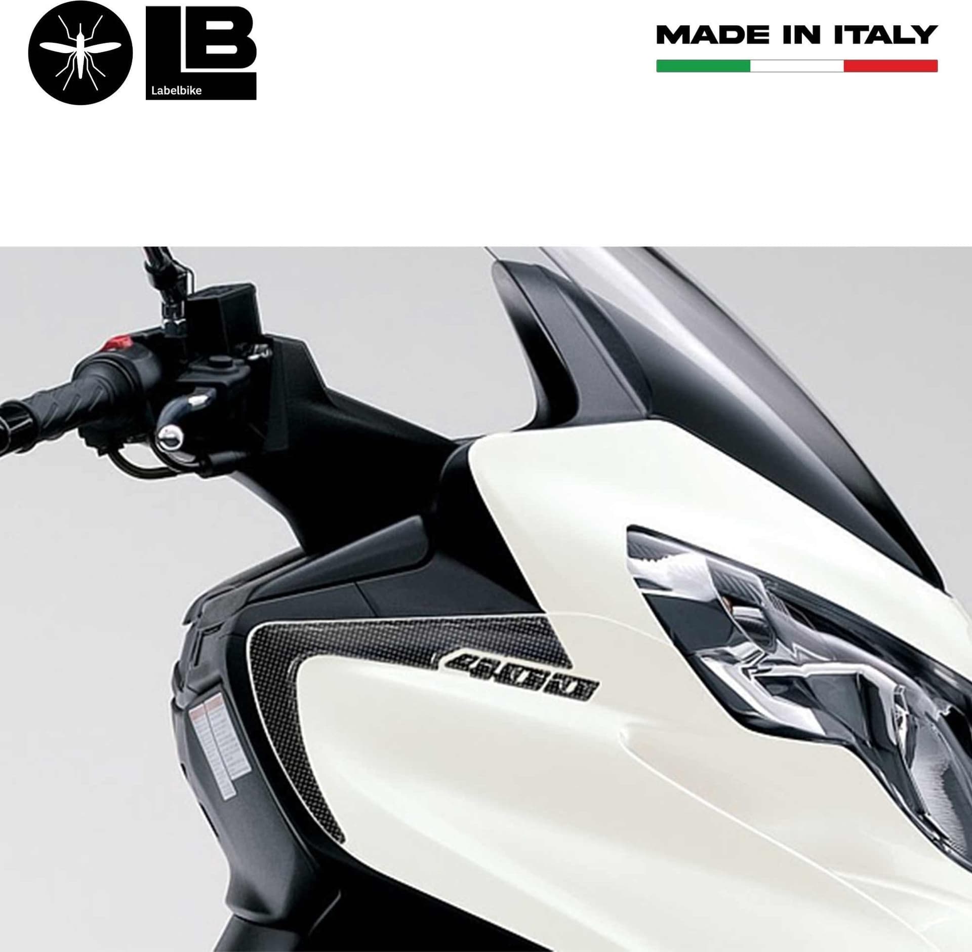 2 ADESIVI 3D GEL PROTEZIONE SPIGOLI compatibili per SUZUKI BURGMAN 400 DAL 2006-2016 in Decalcomanie adesivi e magneti LabelBike - Bibbiano, commercioVirtuoso.it