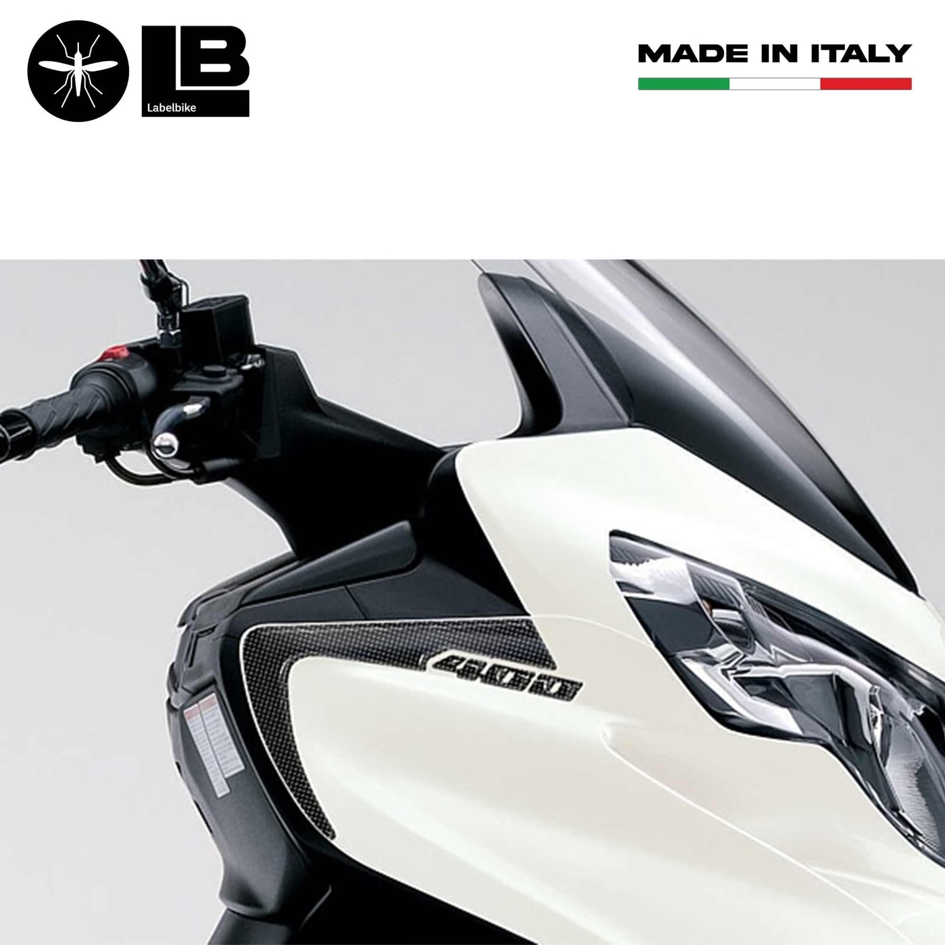 2 ADESIVI 3D GEL PROTEZIONE SPIGOLI compatibili per SUZUKI BURGMAN 400 DAL 2006-2016 in Decalcomanie adesivi e magneti LabelBike - Bibbiano, commercioVirtuoso.it