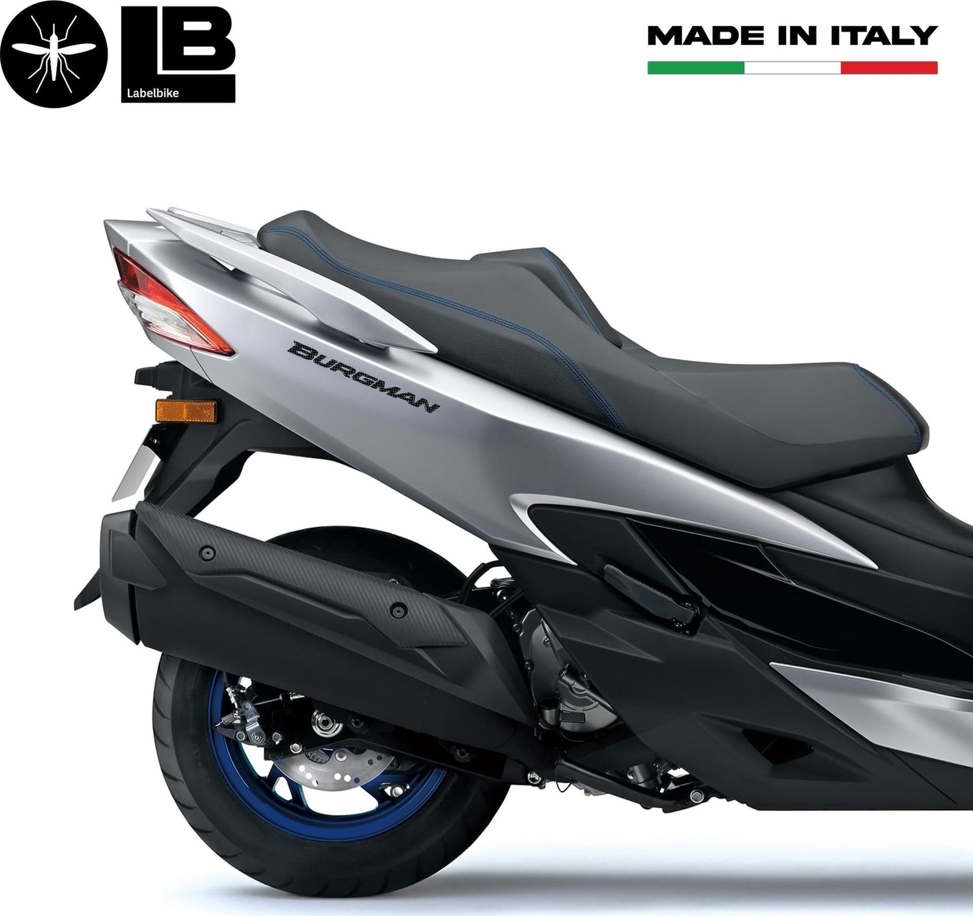 Adesivi 3D scritte Burgman scooter compatibili con Suzuki Burgman 250-400-650 in Decalcomanie adesivi e magneti LabelBike - Bibbiano, commercioVirtuoso.it