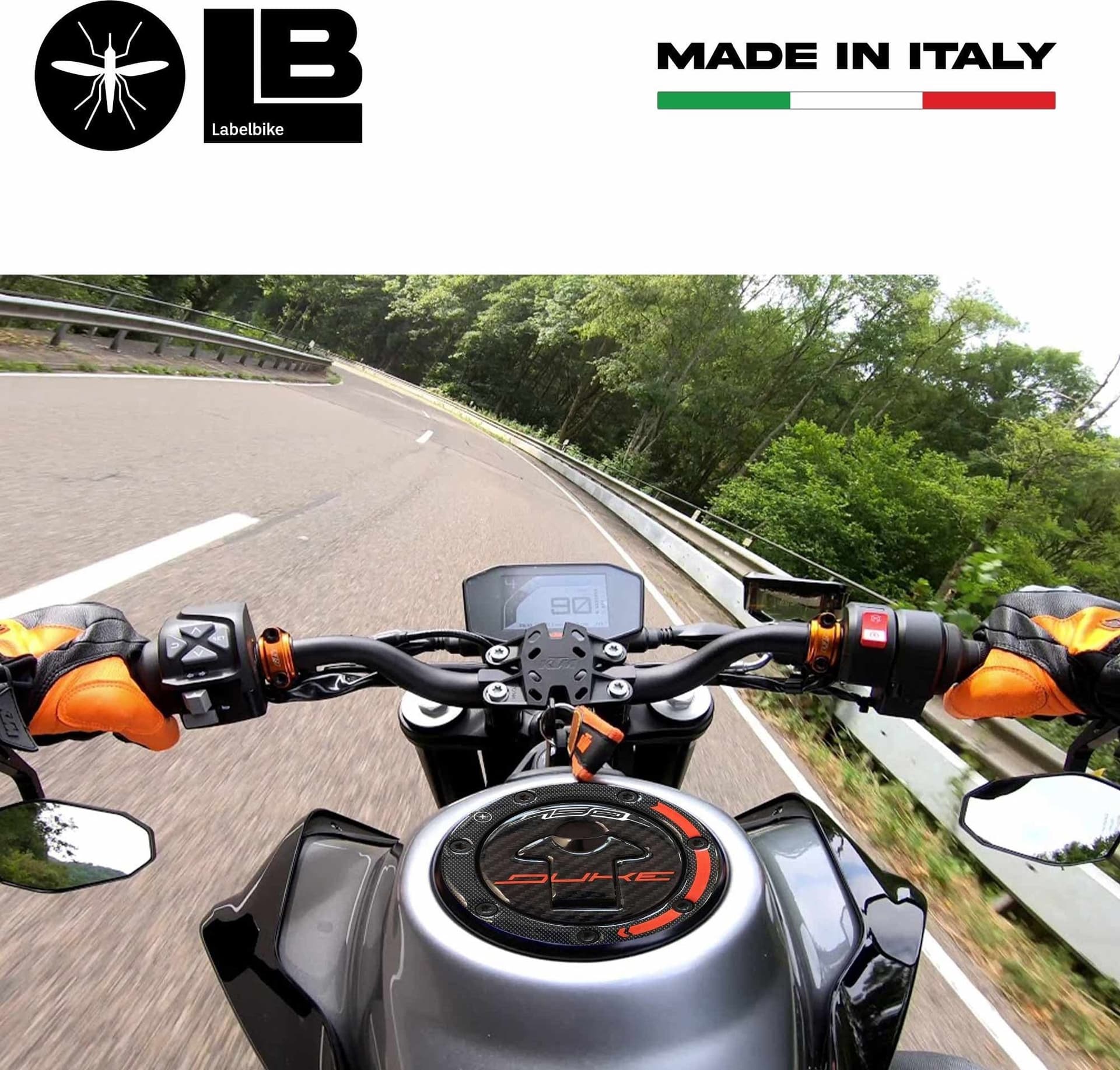 PROTEZIONE TAPPO SERBATOIO in resina gel 3D compatibile per MOTO KTM 790 DUKE in Paraserbatoio LabelBike - Bibbiano, commercioVirtuoso.it