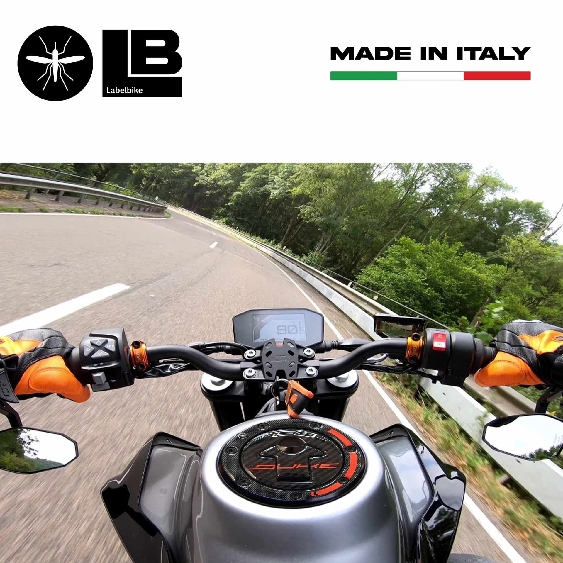 PROTEZIONE TAPPO SERBATOIO in resina gel 3D compatibile per MOTO KTM 790 DUKE in Paraserbatoio LabelBike - Bibbiano, commercioVirtuoso.it