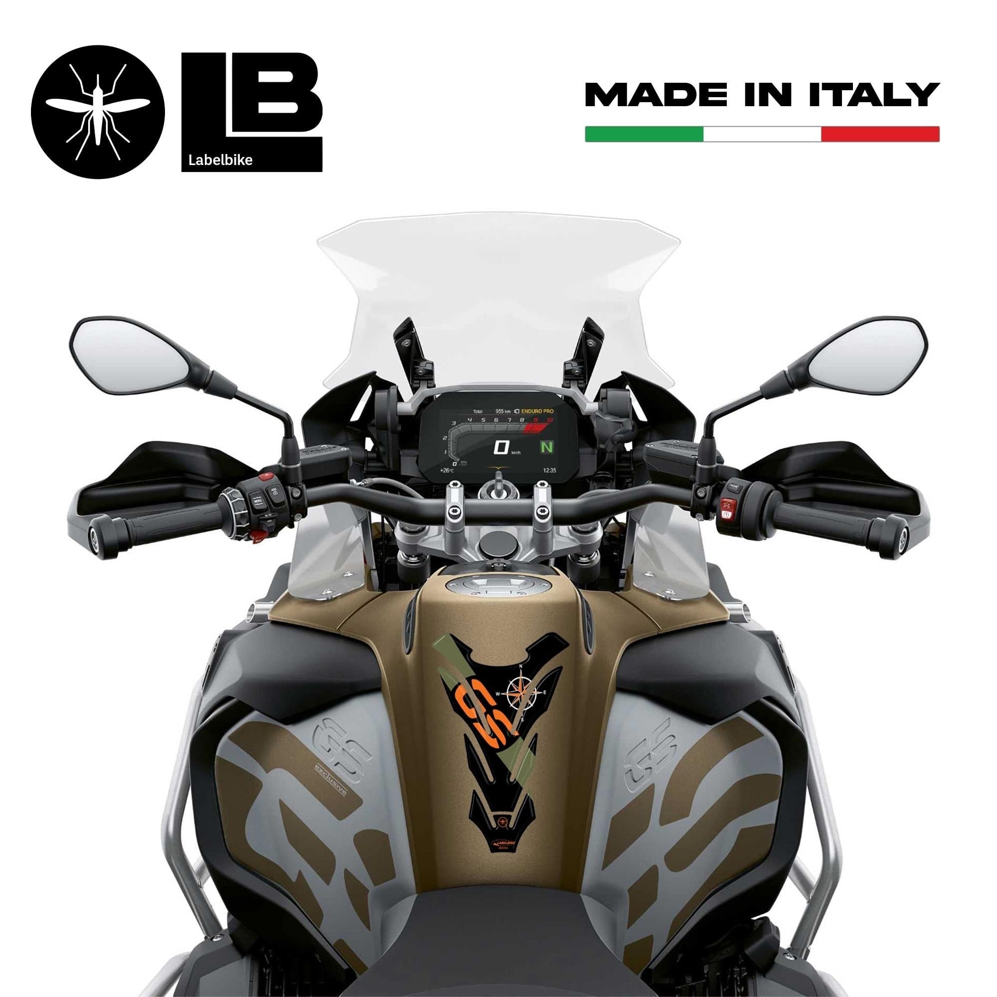 PARASERBATOIO ADESIVI-STICKERS in RESINA GEL 3D compatibile per MOTO GS BMW GS in Paraserbatoio LabelBike - Bibbiano, commercioVirtuoso.it