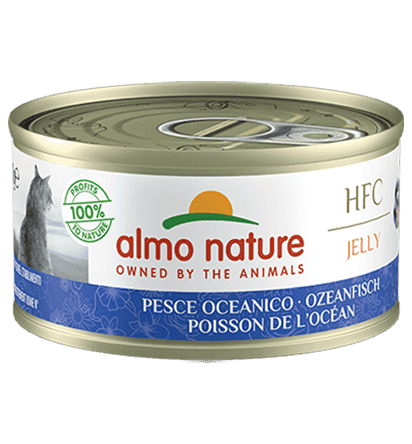 Almo Nature Scatoletta HFC Jelly gusto Pesce Oceanico per Gatti Adulti 70gr in Disidratato 101 Market - Poggibonsi, commercioVirtuoso.it