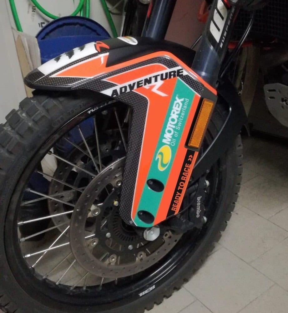 ADESIVI 3D PROTEZIONI LATERALI PARAFANGO compatibili per KTM 1090 ADVENTURE R