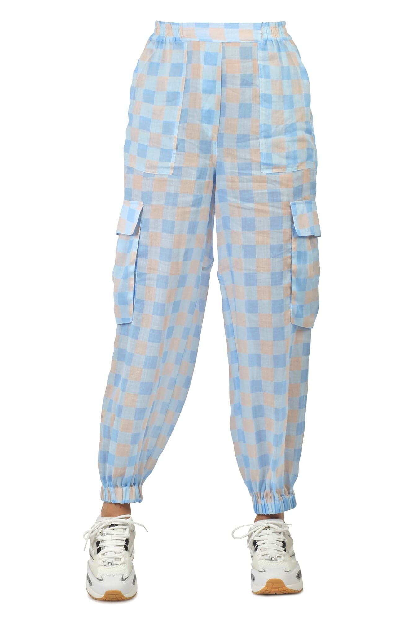 Semi-Couture Semi Couture - Pantalone - 431792 - Fantasia Azzurro da donna in Pantaloni Drestige - Casamassima, commercioVirtuoso.it