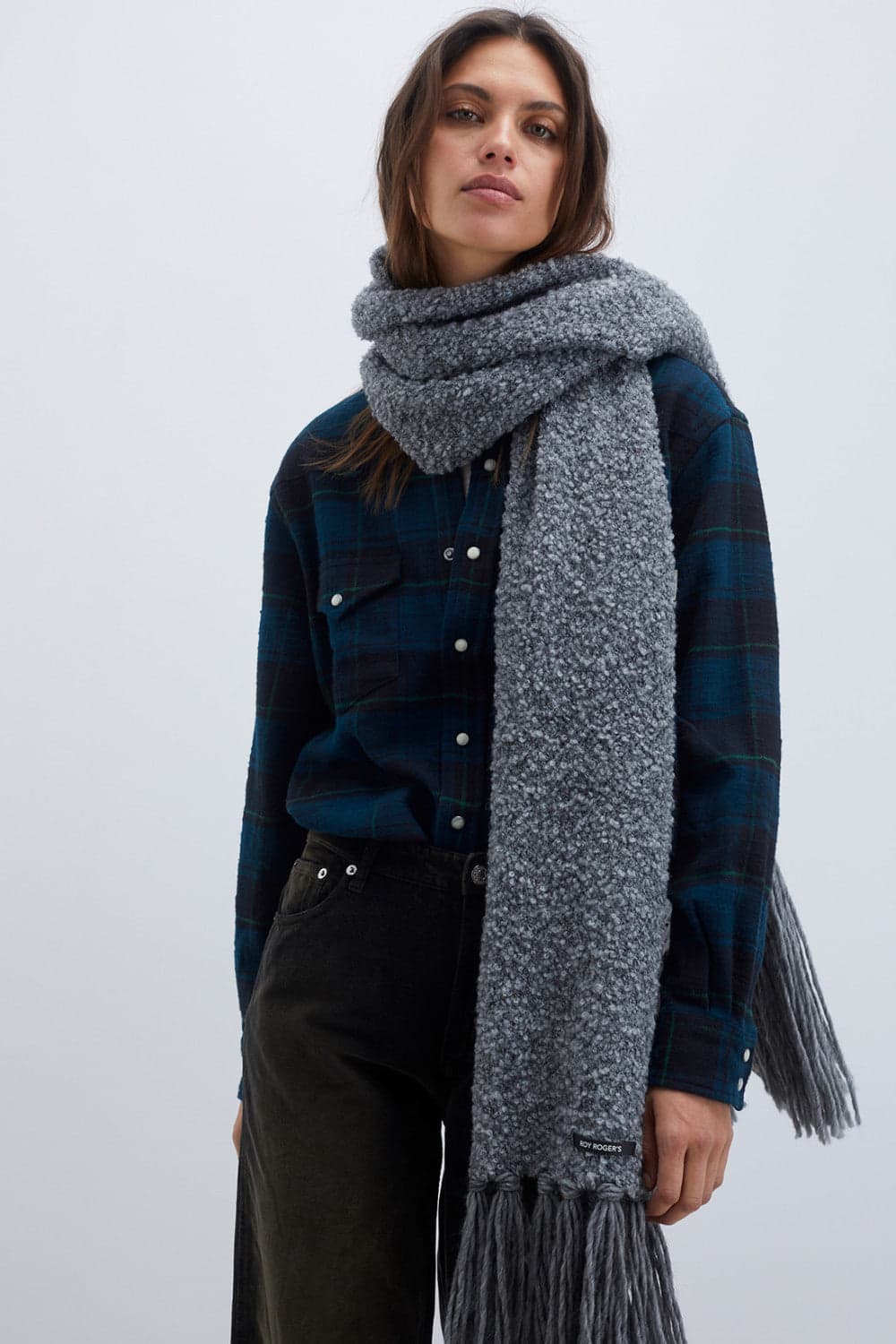 Roy Rogers Sciarpa donna boucle wool in Sciarpe Broadway Red - Barletta, commercioVirtuoso.it