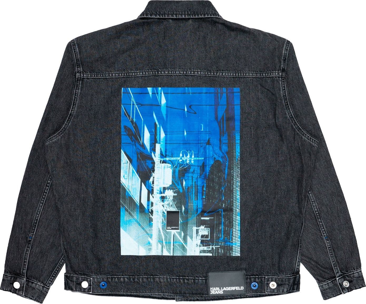 KARL LAGERFELD Jacket Uomo Karl Lagerfeld Relaxed Print Denim da uomo in Giacche Drestige - Casamassima, commercioVirtuoso.it