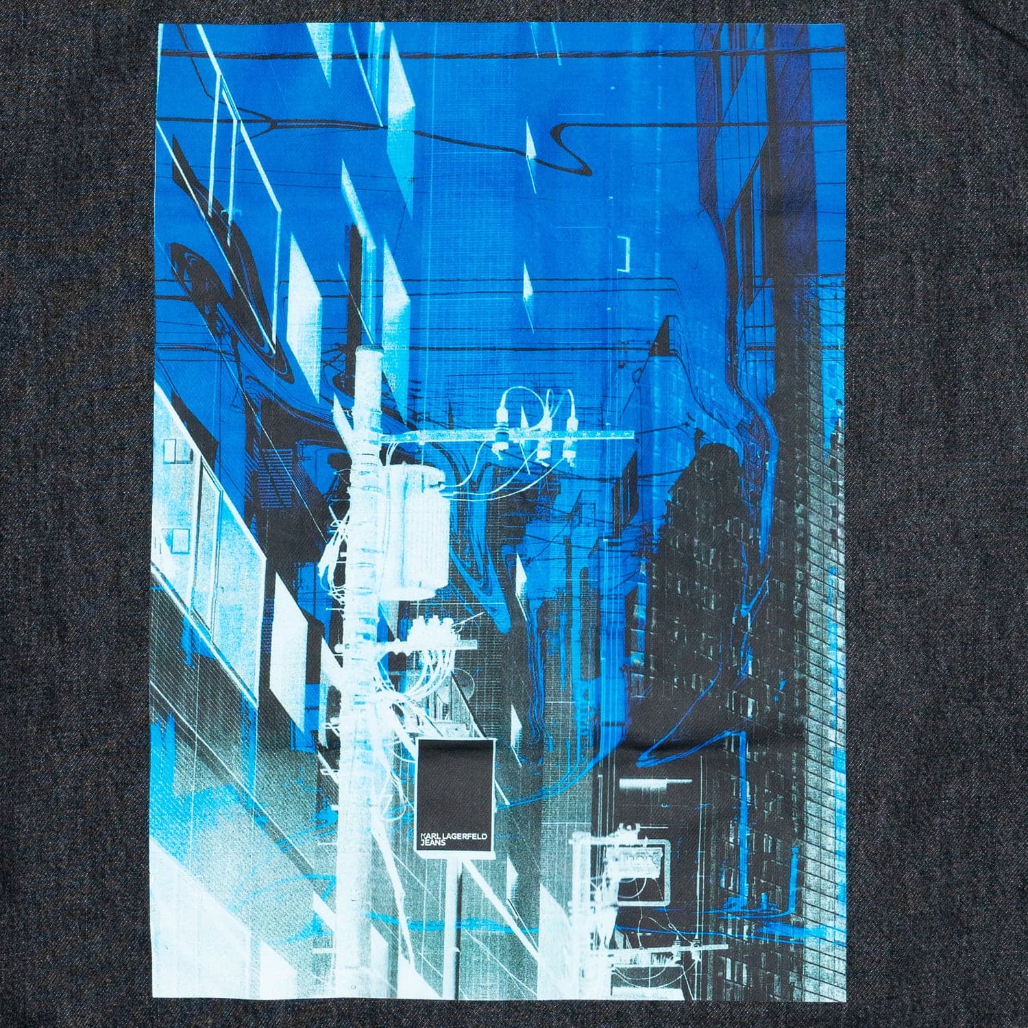 KARL LAGERFELD Jacket Uomo Karl Lagerfeld Relaxed Print Denim da uomo in Giacche Drestige - Casamassima, commercioVirtuoso.it