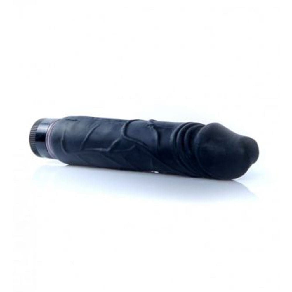 VIBRATORE FALLO REALISTICO VIBRANTE ECONOMICO MORBIDO NERO CM 22 X 4 in Vibratori realistici Kondorama - Martinsicuro, commercioVirtuoso.it