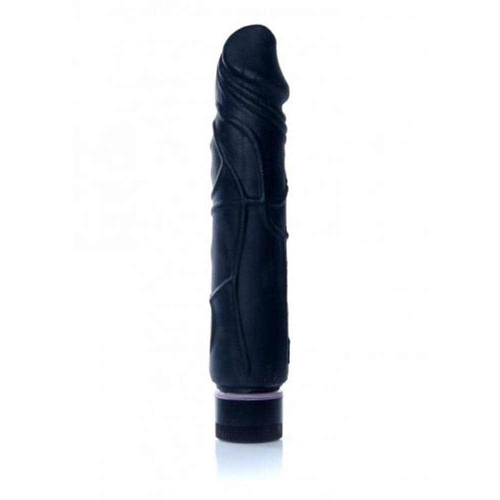 VIBRATORE FALLO REALISTICO VIBRANTE ECONOMICO MORBIDO NERO CM 22 X 4 in Vibratori realistici Kondorama - Martinsicuro, commercioVirtuoso.it