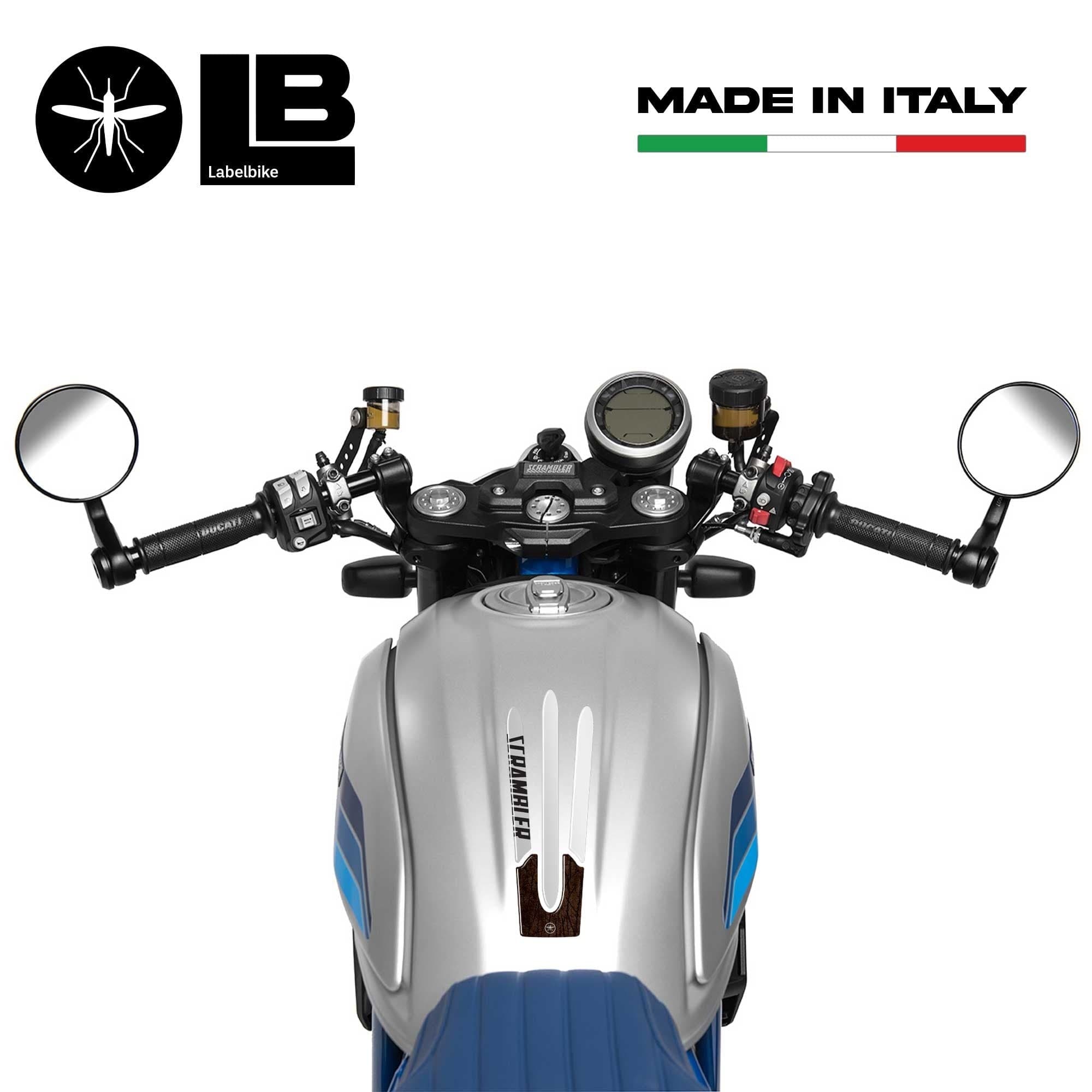 PARASERBATOIO ADESIVO RESINA 3D COMPATIBILE per MOTO DUCATI SCRAMBLER vintage in Paraserbatoio LabelBike - Bibbiano, commercioVirtuoso.it