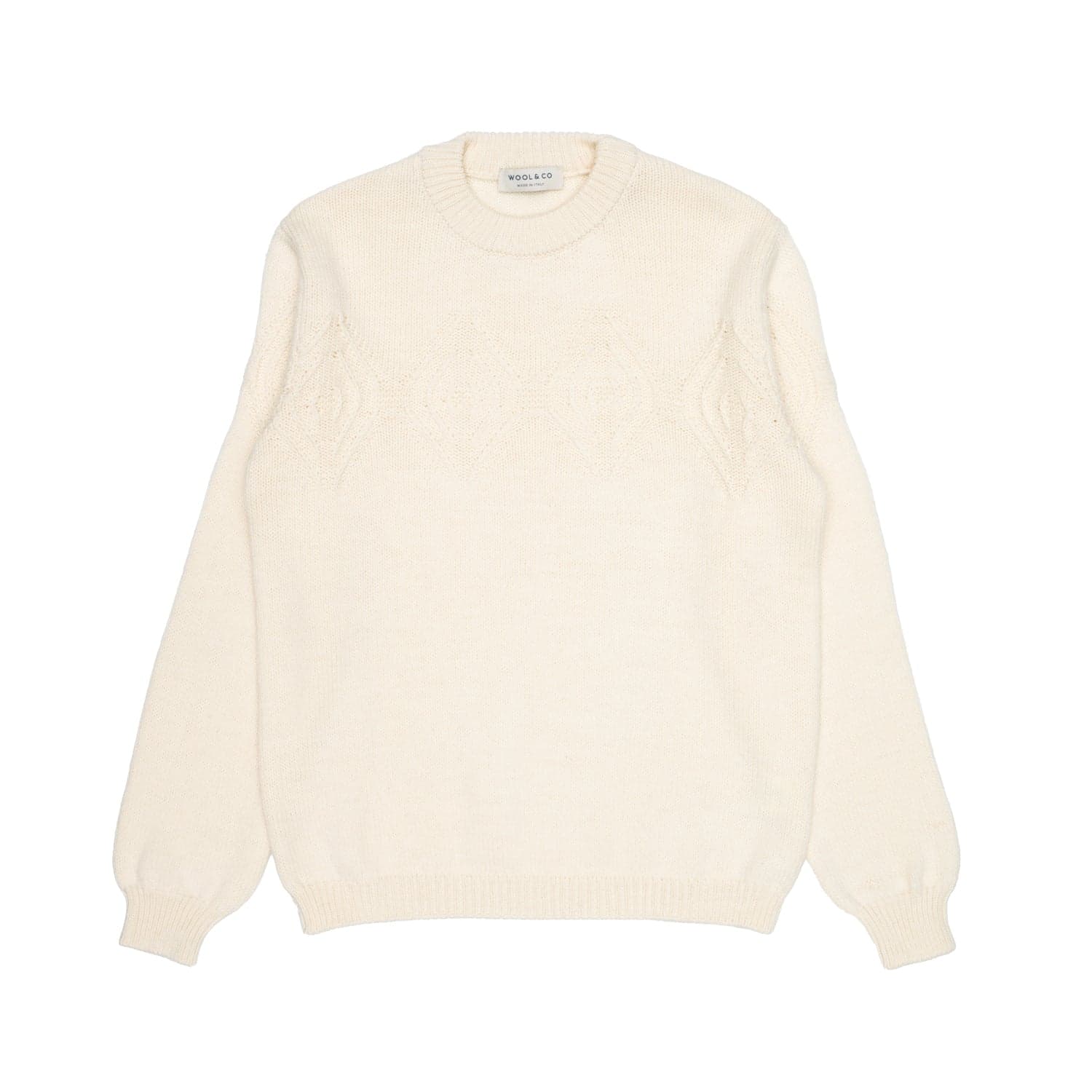 WOOL &amp; CO Maglia Uomo Wool &amp; Co Paricollo Aran da uomo in Maglioni Drestige - Casamassima, commercioVirtuoso.it
