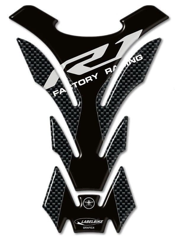 Paraserbatoio 3D carbon look compatibile con Yamaha YZF R1