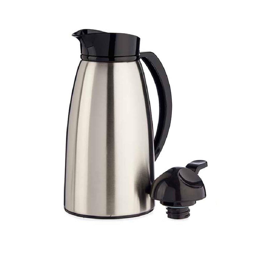 Termos Caraffa Termica Acciaio 1LT Doppia Parete Tappo a Vite Tasto Apertura Veloce in Thermos per bibite Danyx - Casoria, commercioVirtuoso.it