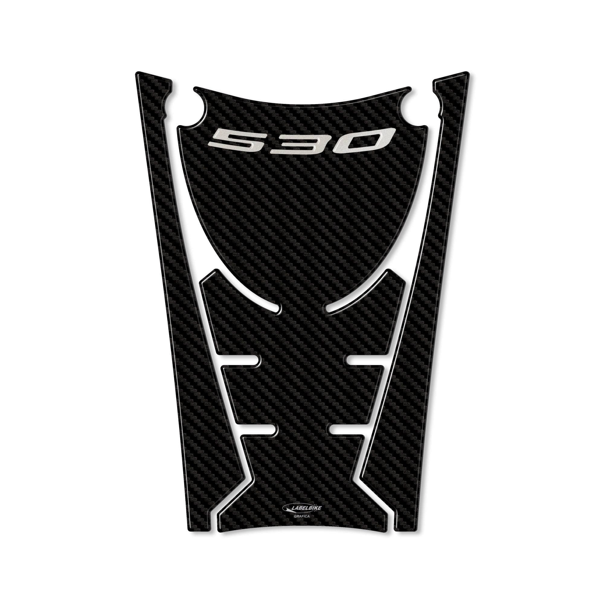 Adesivo resinato 3D pedana anteriore compatibile con Yamaha Tmax 530 2017-2019 in Decalcomanie adesivi e magneti LabelBike - Bibbiano, commercioVirtuoso.it