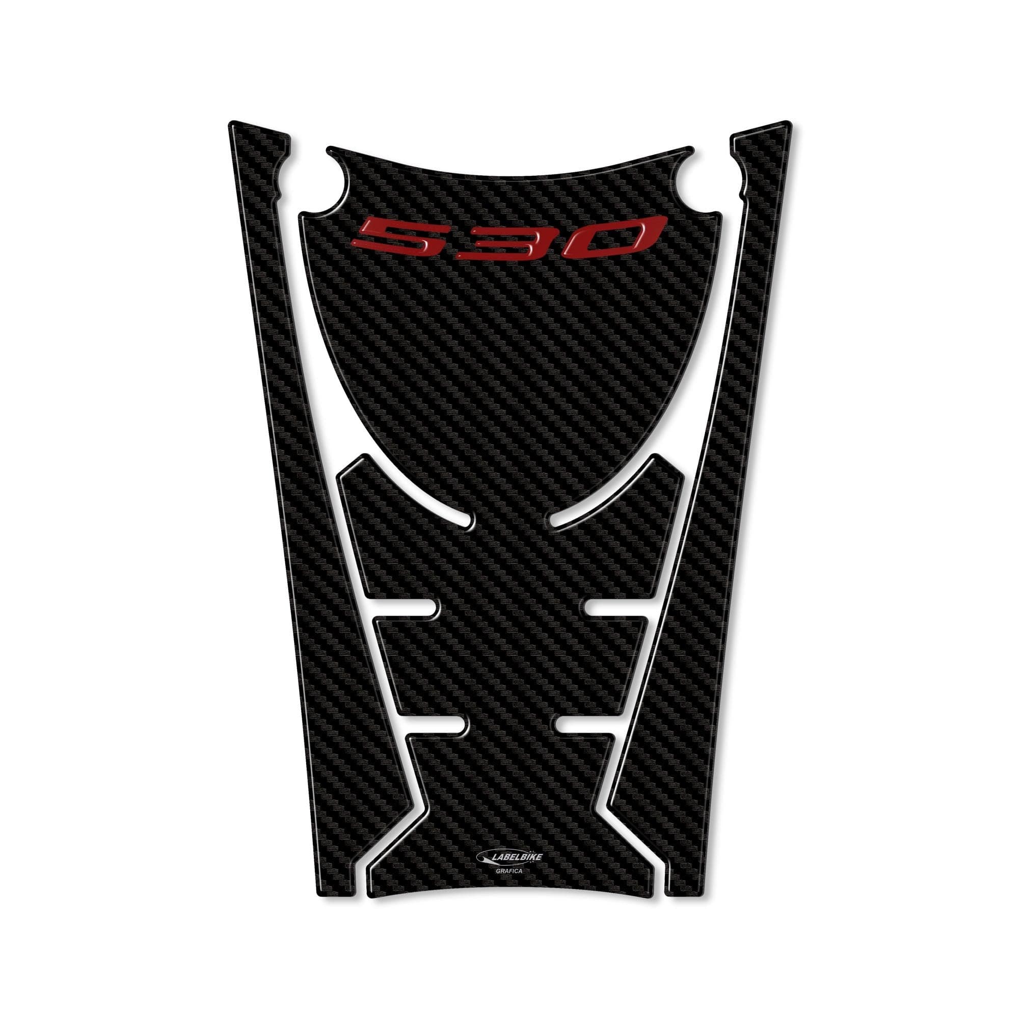 Adesivo resinato 3D pedana anteriore compatibile con Yamaha Tmax 530 2017-2019 in Decalcomanie adesivi e magneti LabelBike - Bibbiano, commercioVirtuoso.it