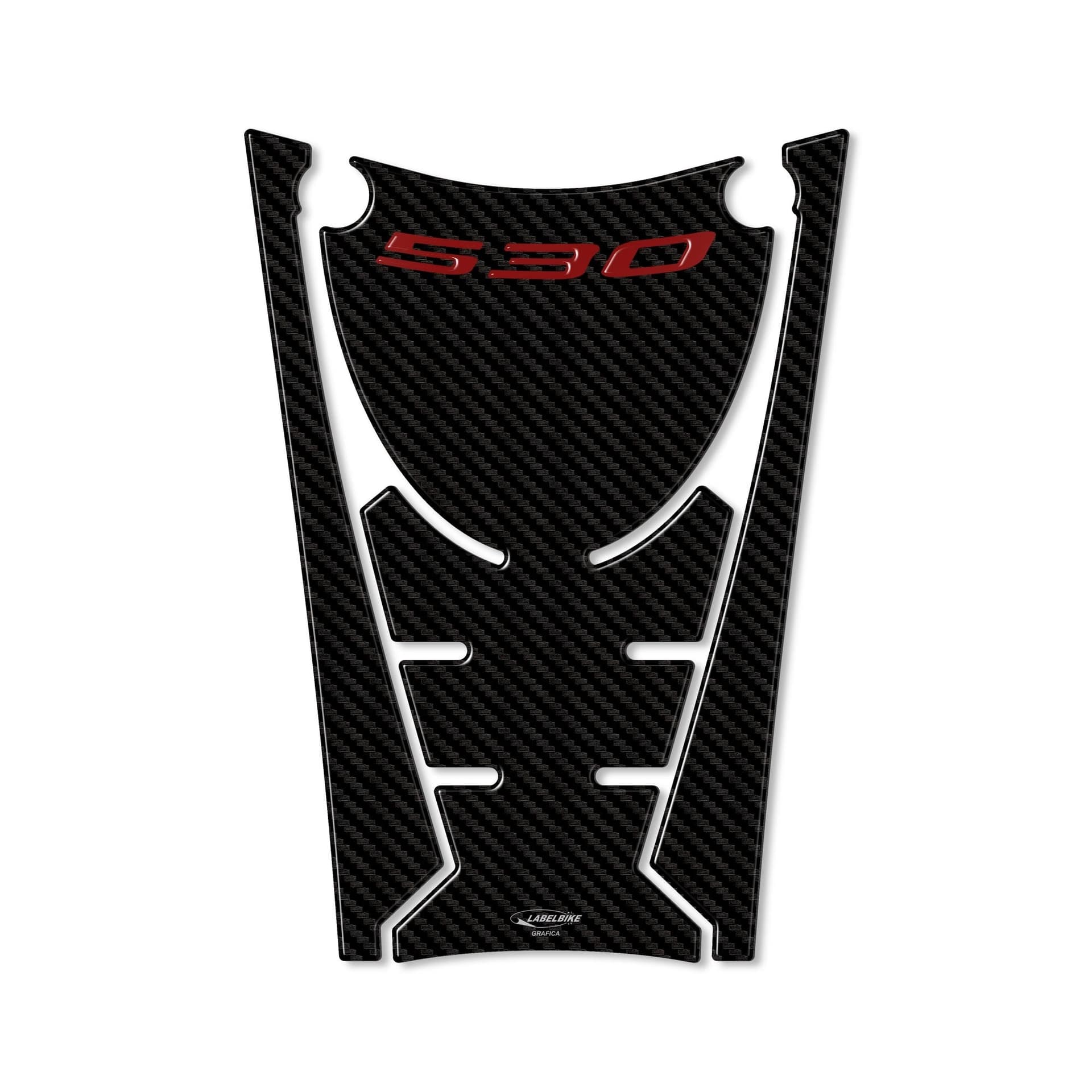 Adesivo resinato 3D pedana anteriore compatibile con Yamaha Tmax 530 2017-2019 in Decalcomanie adesivi e magneti LabelBike - Bibbiano, commercioVirtuoso.it