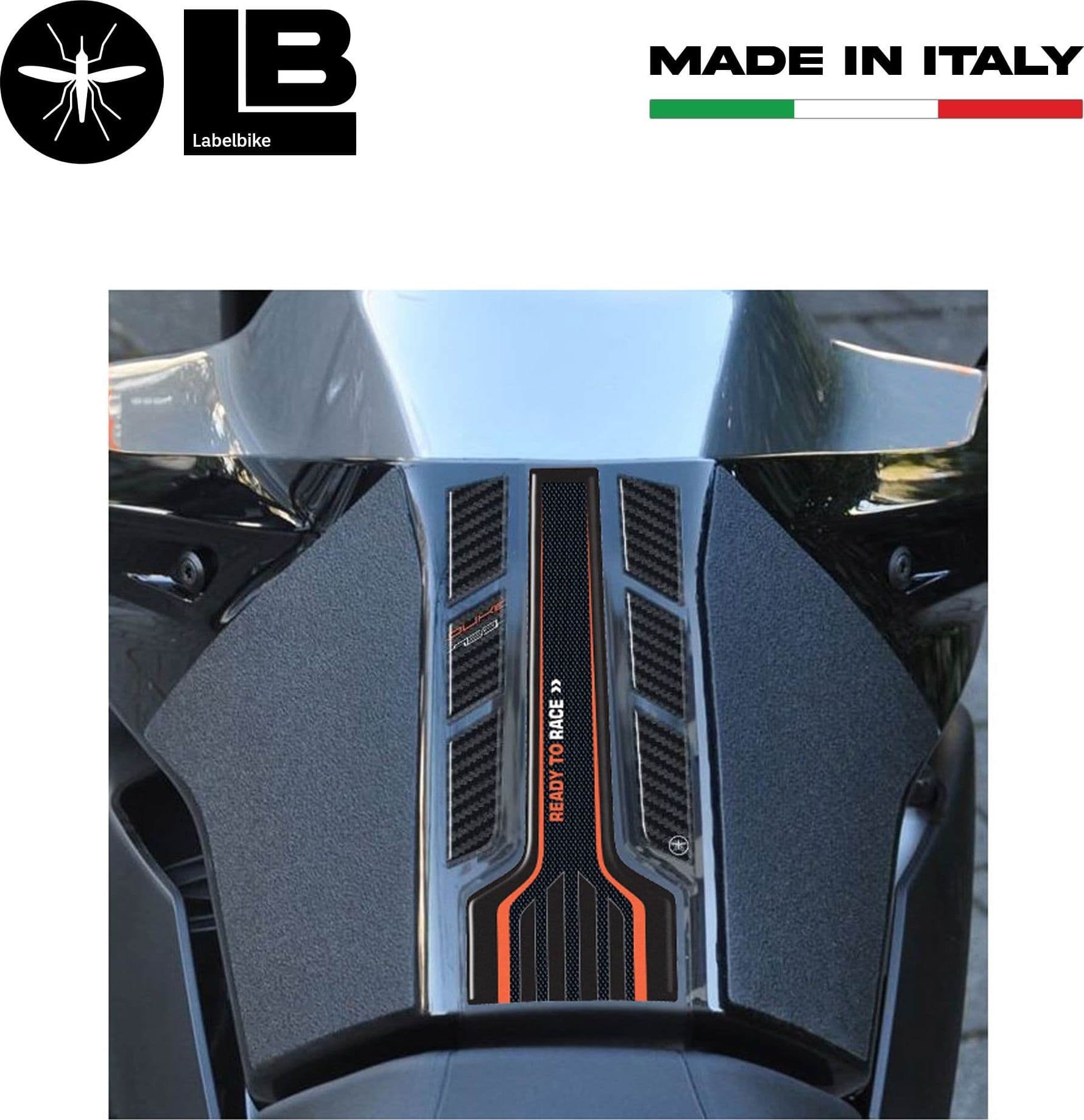 PARASERBATOIO adesivo in resina gel 3D compatibile per MOTO KTM 790 DUKE naked in Decalcomanie adesivi e magneti LabelBike - Bibbiano, commercioVirtuoso.it