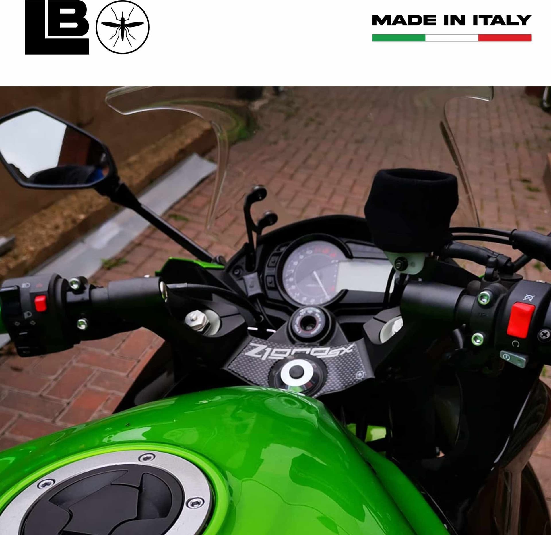 PROTEZIONE 3D PIASTRA FORCELLA compatibile per MOTO KAWASAKI Z 1000SX  Z1000 SX in Forcelle LabelBike - Bibbiano, commercioVirtuoso.it