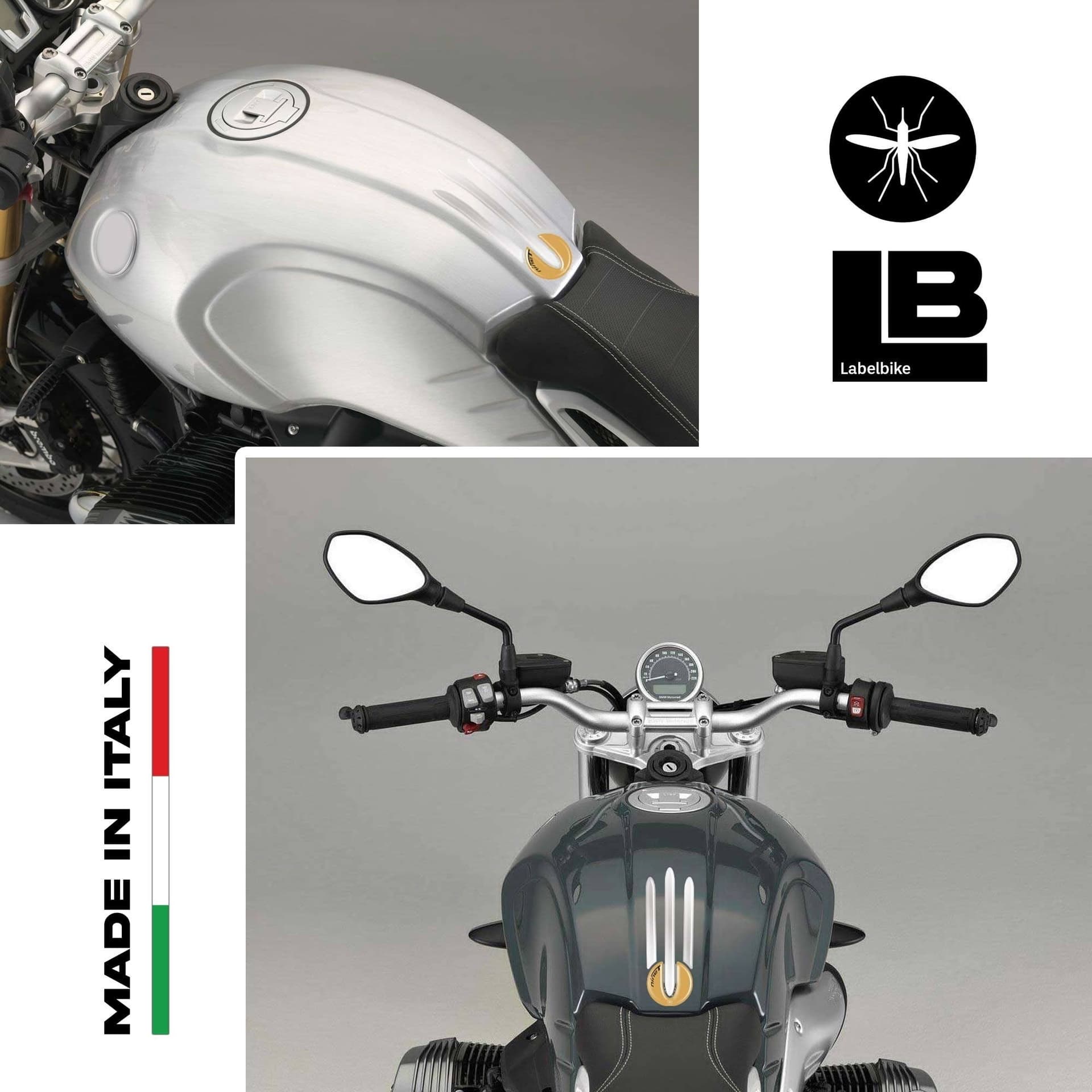 PARASERBATOIO 3D PROTEZIONE SERBATOIO compatibile per MOTO R nineT BMW R ninet in Paraserbatoio LabelBike - Bibbiano, commercioVirtuoso.it