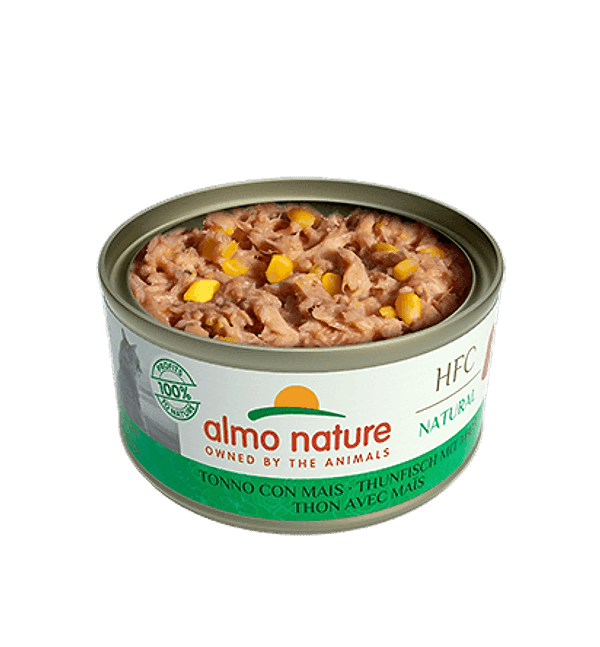 Almo Nature Scatoletta HFC Natural gusto Tonno e Mais per Gatti Adulti 70gr in prodotto 101 Market - Poggibonsi, commercioVirtuoso.it
