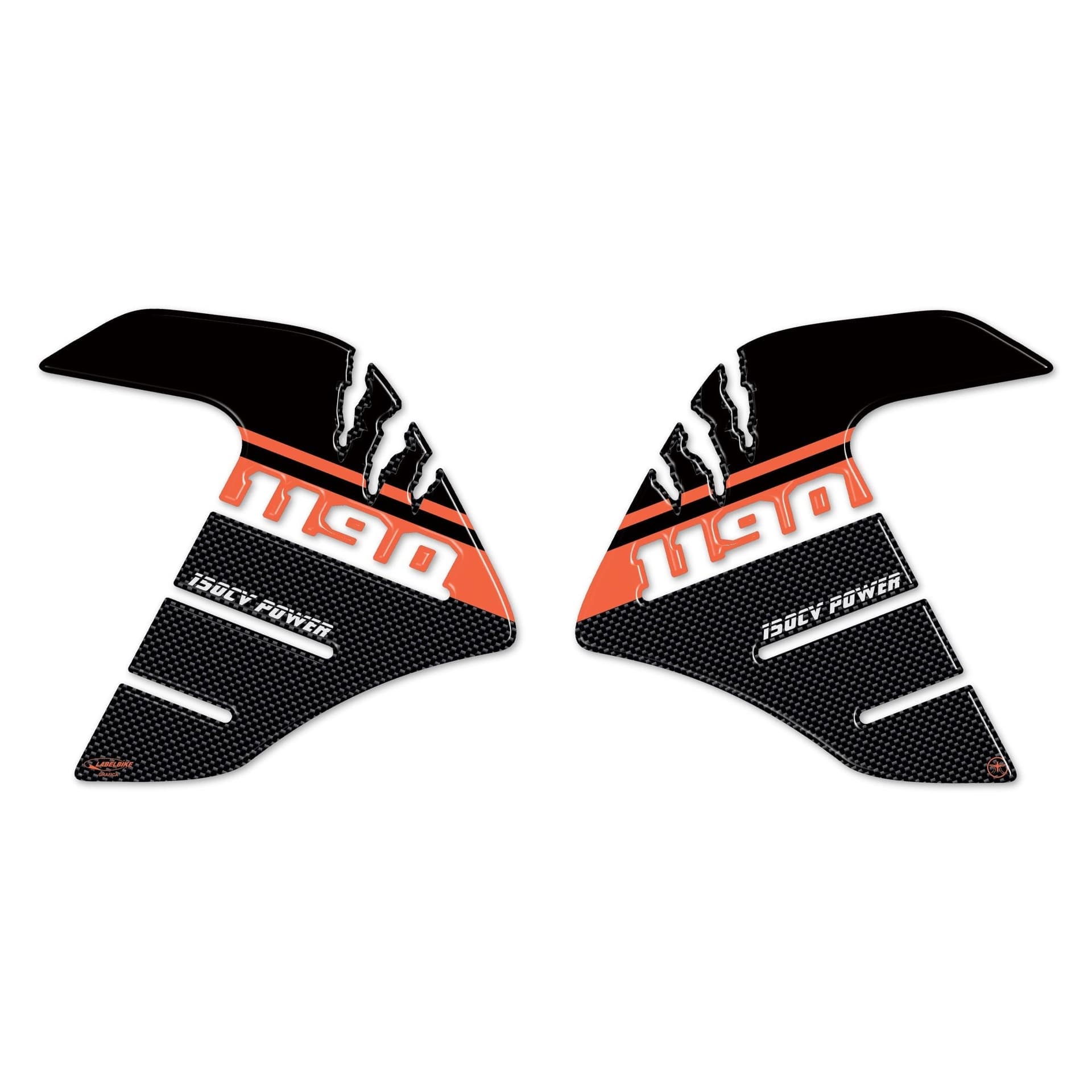 2 ADESIVI 3D PROTEZIONI LATERALI SERBATOIO compatibile per MOTO KTM 1190 ADVENTURE in Paraserbatoio LabelBike - Bibbiano, commercioVirtuoso.it