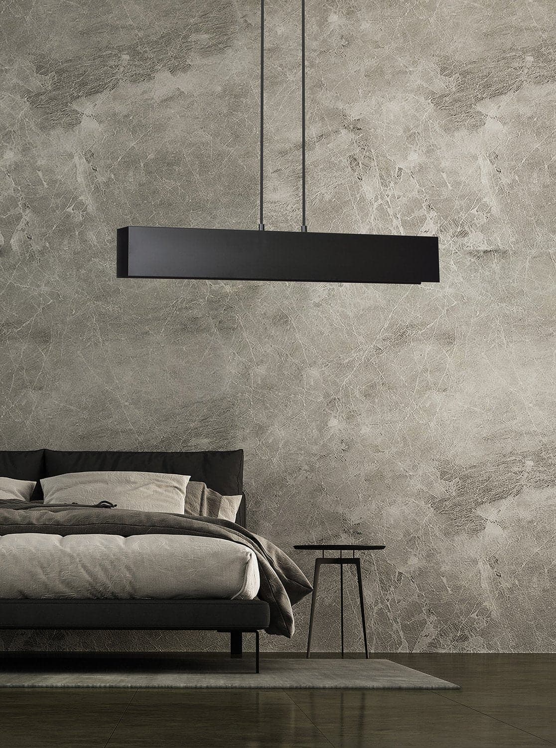 Lampadario Moderno 3 Luci Gentor In Acciaio Nero in Lampade a sospensione LuceArt - Montecorvino Pugliano, commercioVirtuoso.it