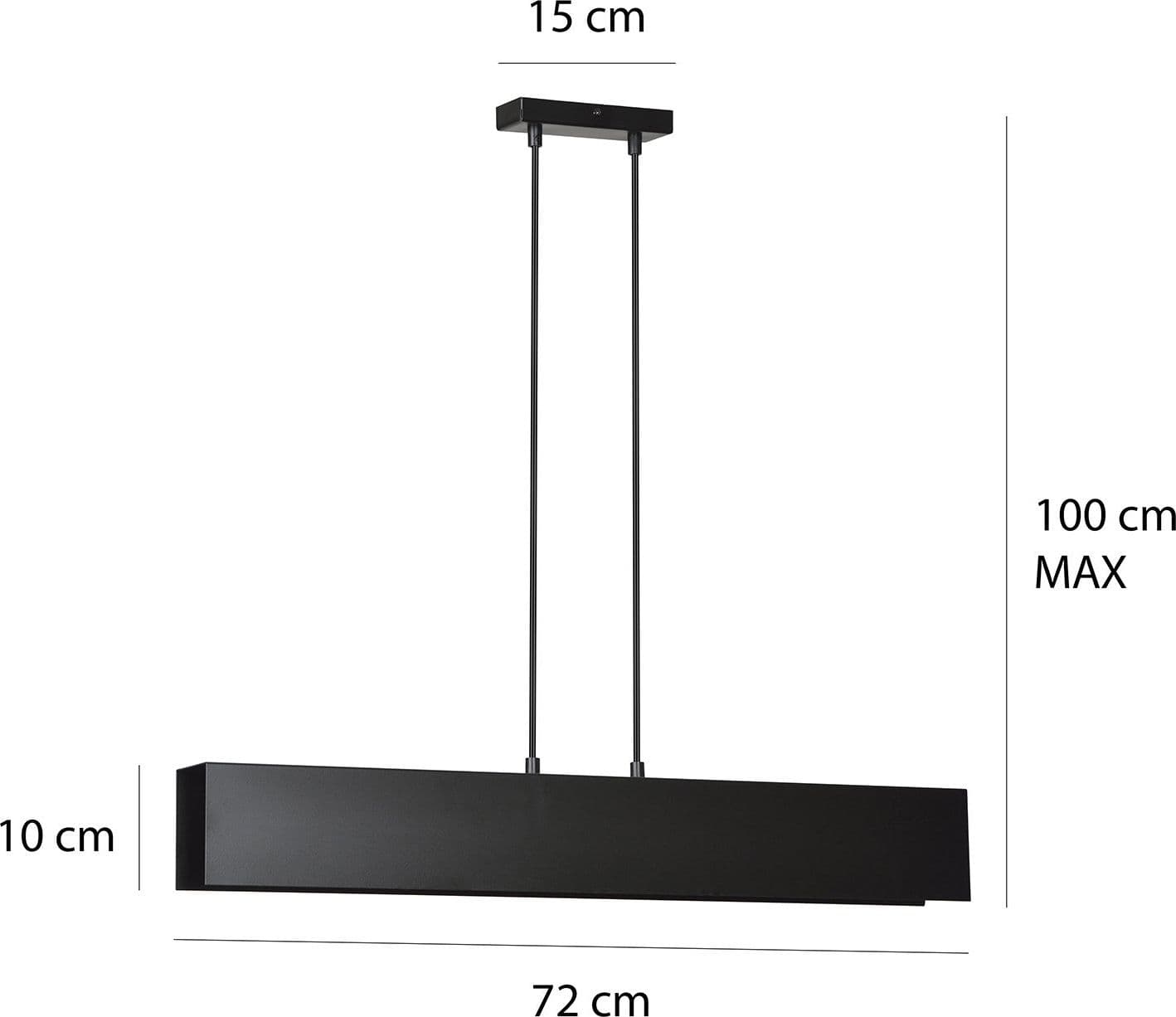 Lampadario Moderno 3 Luci Gentor In Acciaio Nero in Lampade a sospensione LuceArt - Montecorvino Pugliano, commercioVirtuoso.it