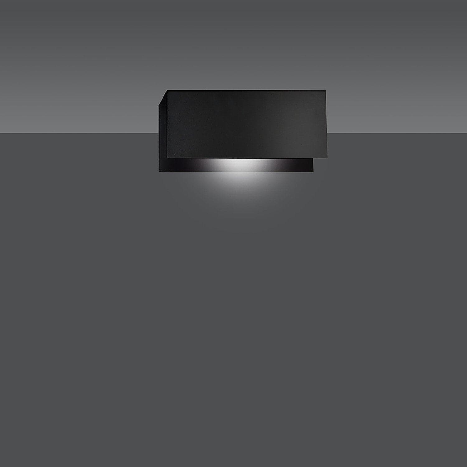 Applique Moderna 1 Luce Gentor In Acciaio Nero in Lampade da parete LuceArt - Montecorvino Pugliano, commercioVirtuoso.it