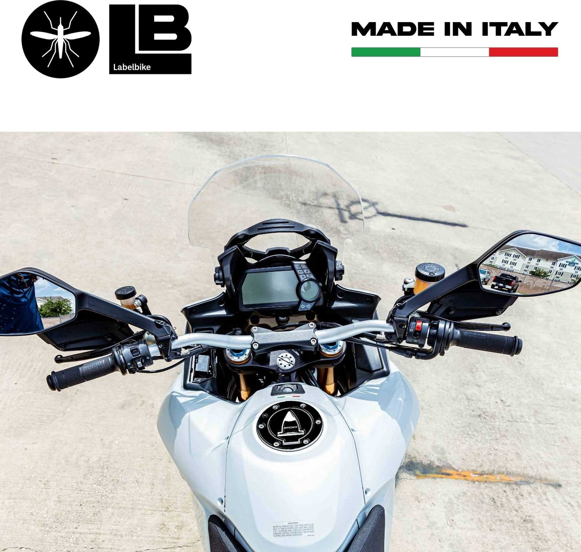 Tappo Serbatoio ADESIVI 3D PROTEZIONE per MOTO DUCATI MULTISTRADA 1200 nero in Paraserbatoio LabelBike - Bibbiano, commercioVirtuoso.it