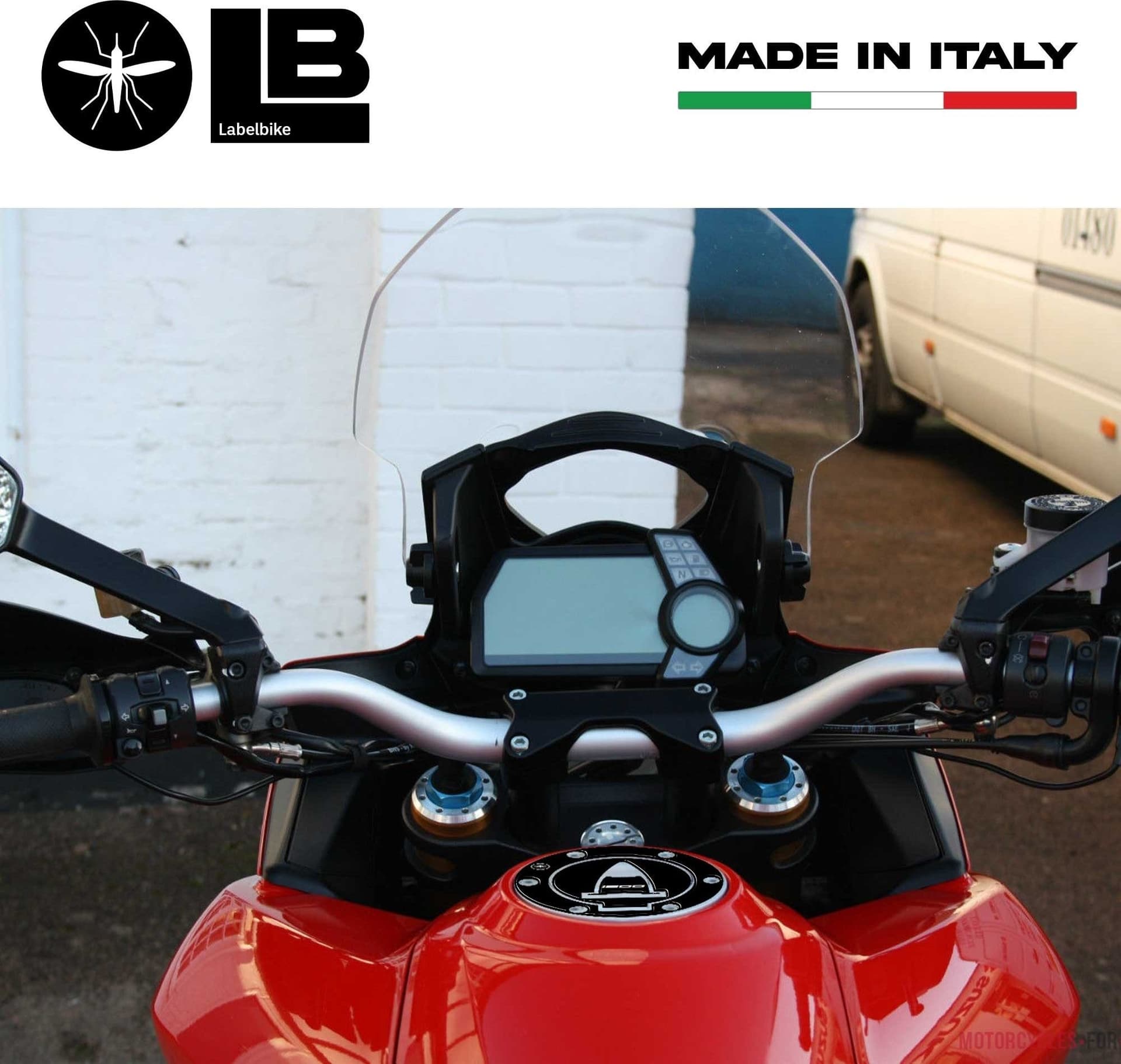 Tappo Serbatoio ADESIVI 3D PROTEZIONE per MOTO DUCATI MULTISTRADA 1200 nero in Paraserbatoio LabelBike - Bibbiano, commercioVirtuoso.it