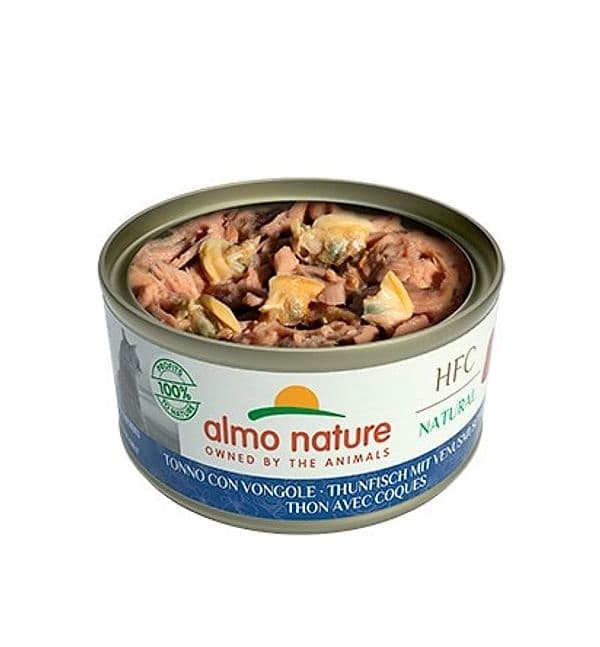 Almo Nature Scatoletta HFC Natural gusto Tonno e Vongole per Gatti Adulti 70gr