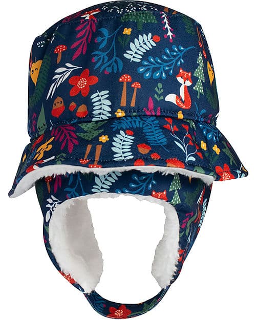 Cappello Invernale Bucket - Forest - Morbido Tessuto Sherpa FlapJackKids