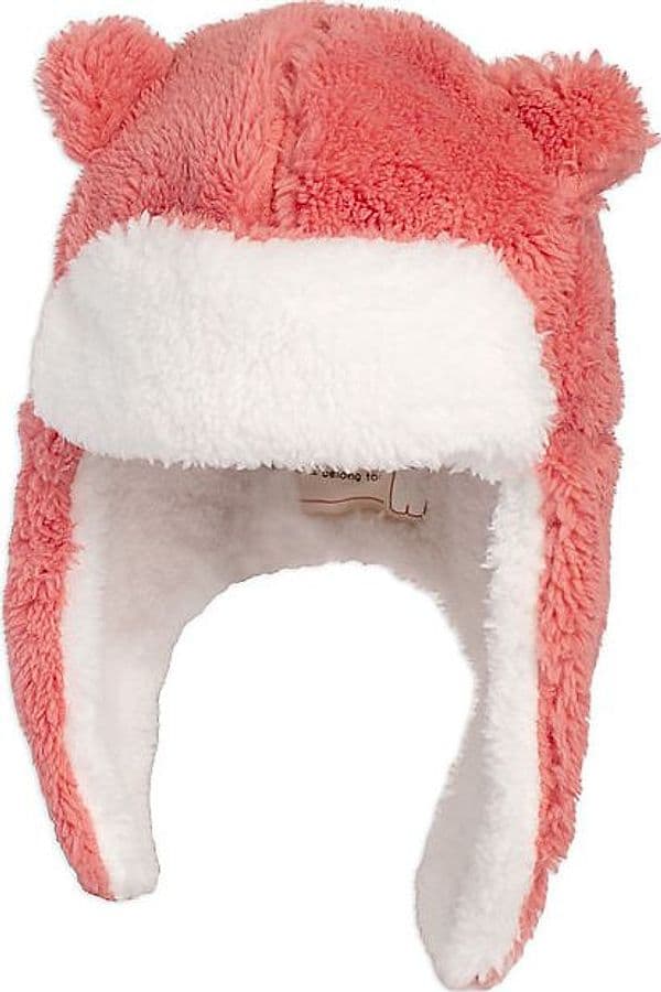 Cappello Invernale Trapper - con Orecchie - Rosa - Morbido Tessuto She FlapJackKids