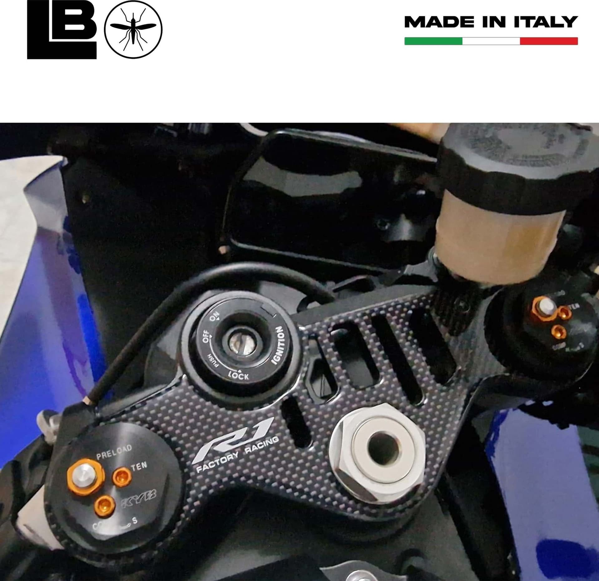 Adesivo Sticker Gel 3D Piastra Sterzo Compatibile X Moto Yamaha Yzf R1 2015-2023 in Decalcomanie adesivi e magneti LabelBike - Bibbiano, commercioVirtuoso.it