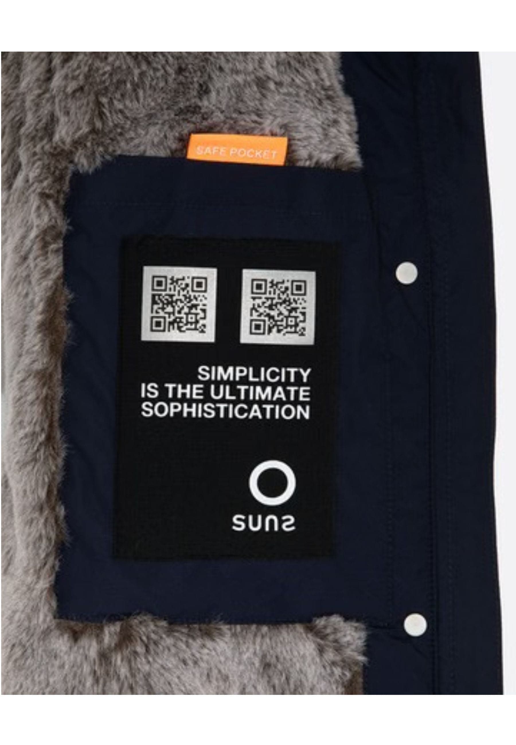 SUNS Giubbotto Donna suns Roberta Fur Blu da donna in Giacche Drestige - Casamassima, commercioVirtuoso.it