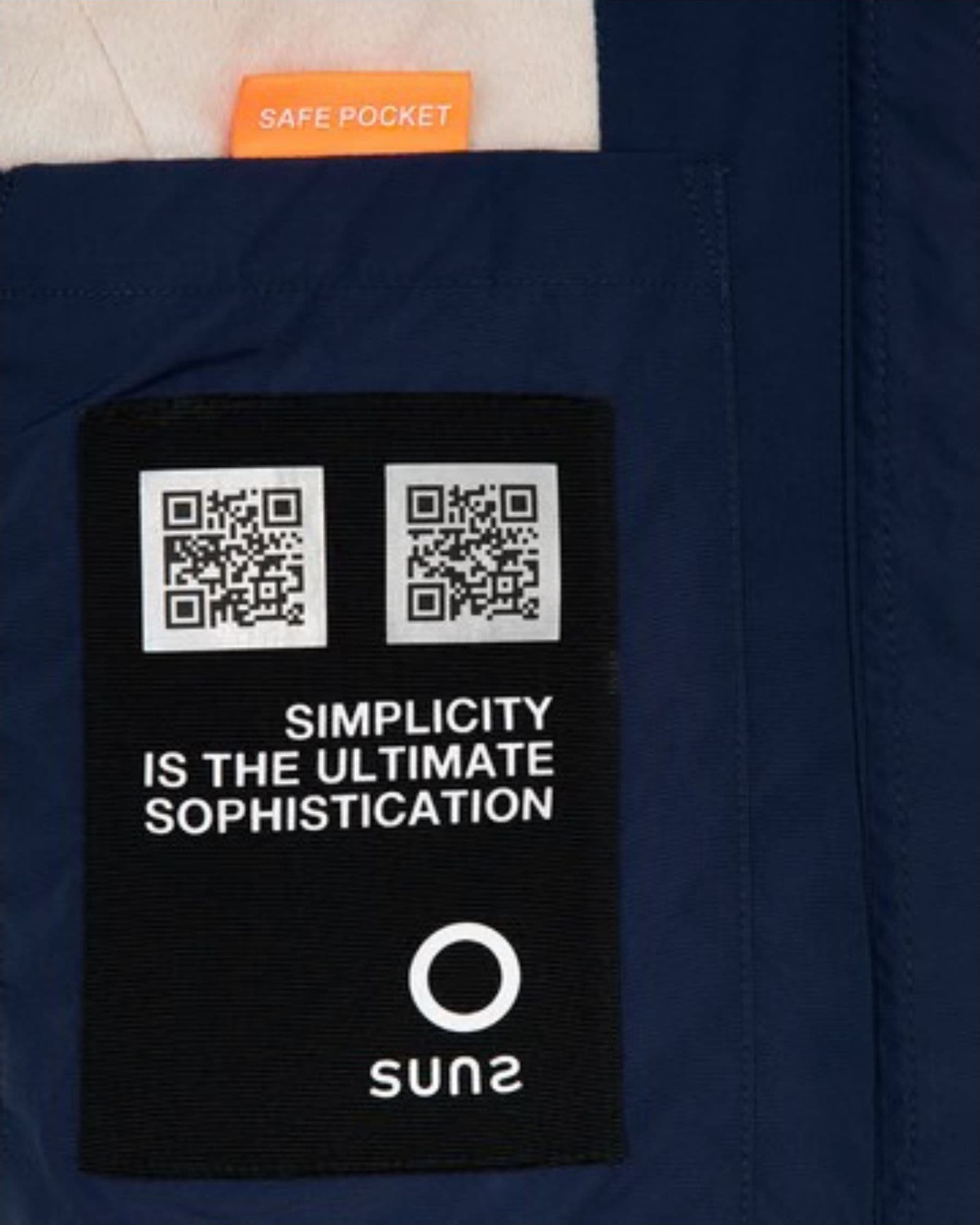 SUNS Giubbotto Donna suns Aurelia long velour Navy da donna in Giacche Drestige - Casamassima, commercioVirtuoso.it