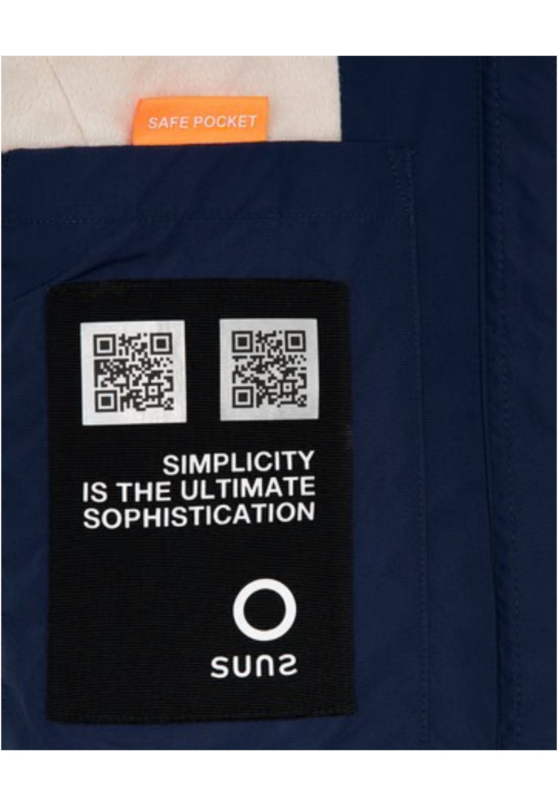 SUNS Giubbotto Donna suns Aurelia long velour Navy da donna in Giacche Drestige - Casamassima, commercioVirtuoso.it