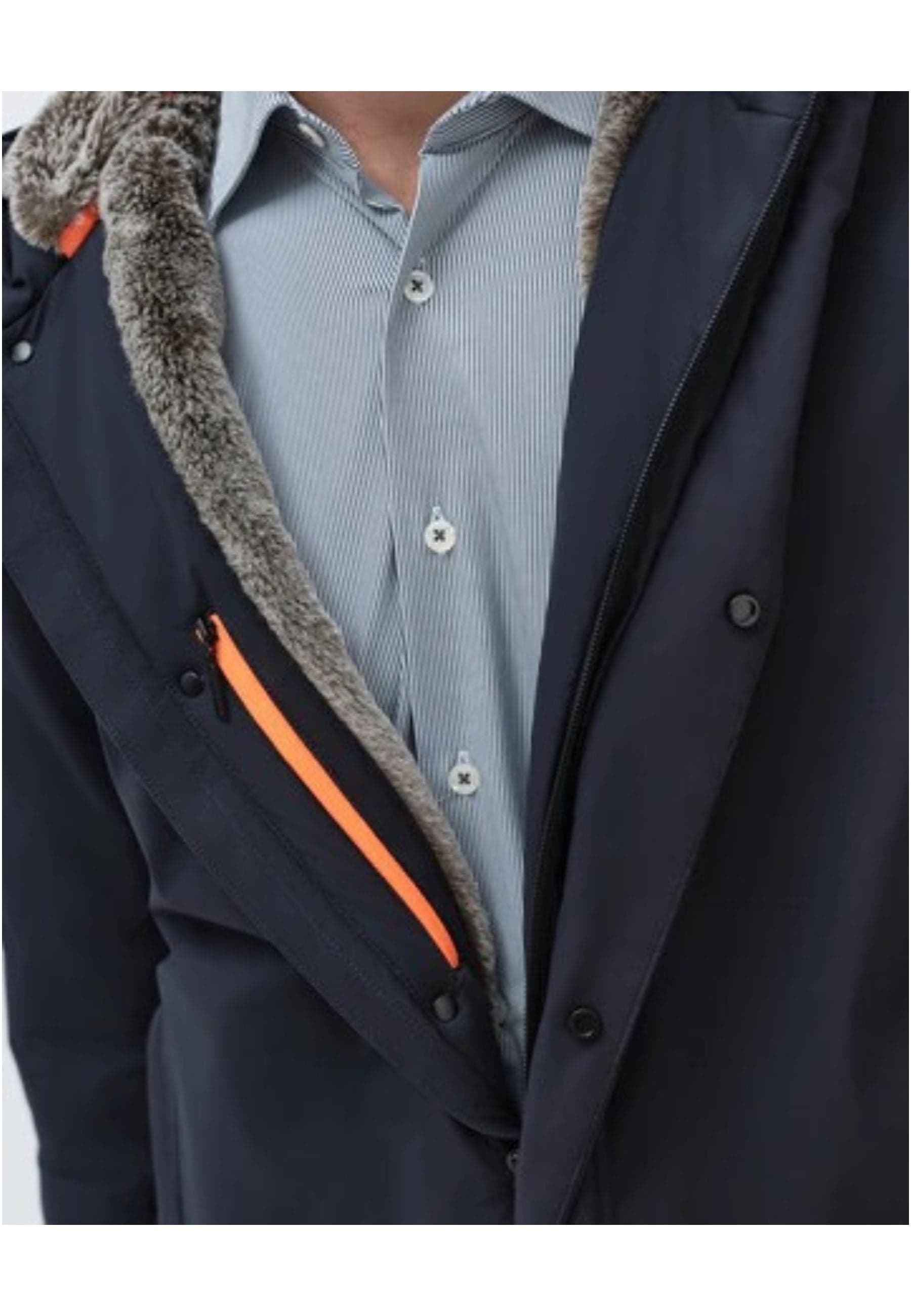 SUNS Giubbotto Uomo suns Montebianco fur Dark Blue da uomo in Giacche Drestige - Casamassima, commercioVirtuoso.it