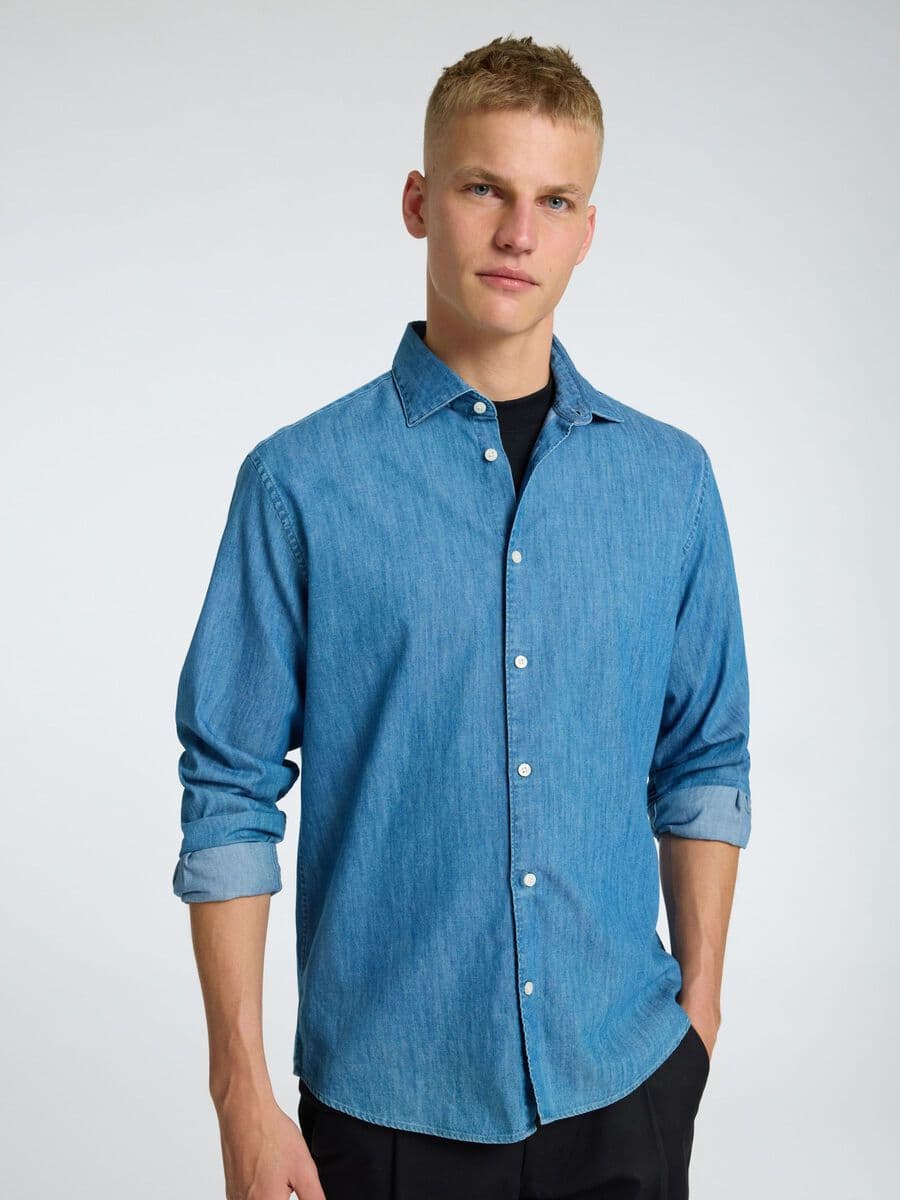 SELECTED Camicia Uomo Selected Jeans da uomo in Camicie casual Drestige - Casamassima, commercioVirtuoso.it