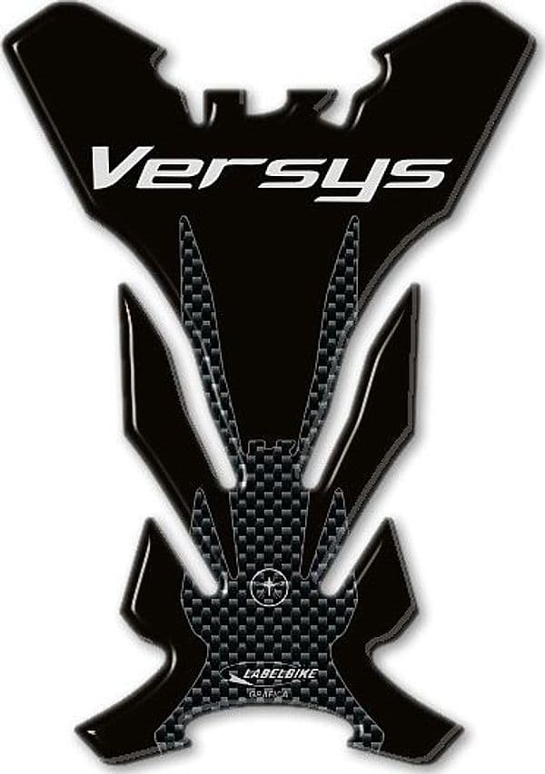 PARASERBATOIO ADESIVO/STICKER 3D RESINA GEL compatibile per MOTO KAWASAKI VERSYS in Paraserbatoio LabelBike - Bibbiano, commercioVirtuoso.it