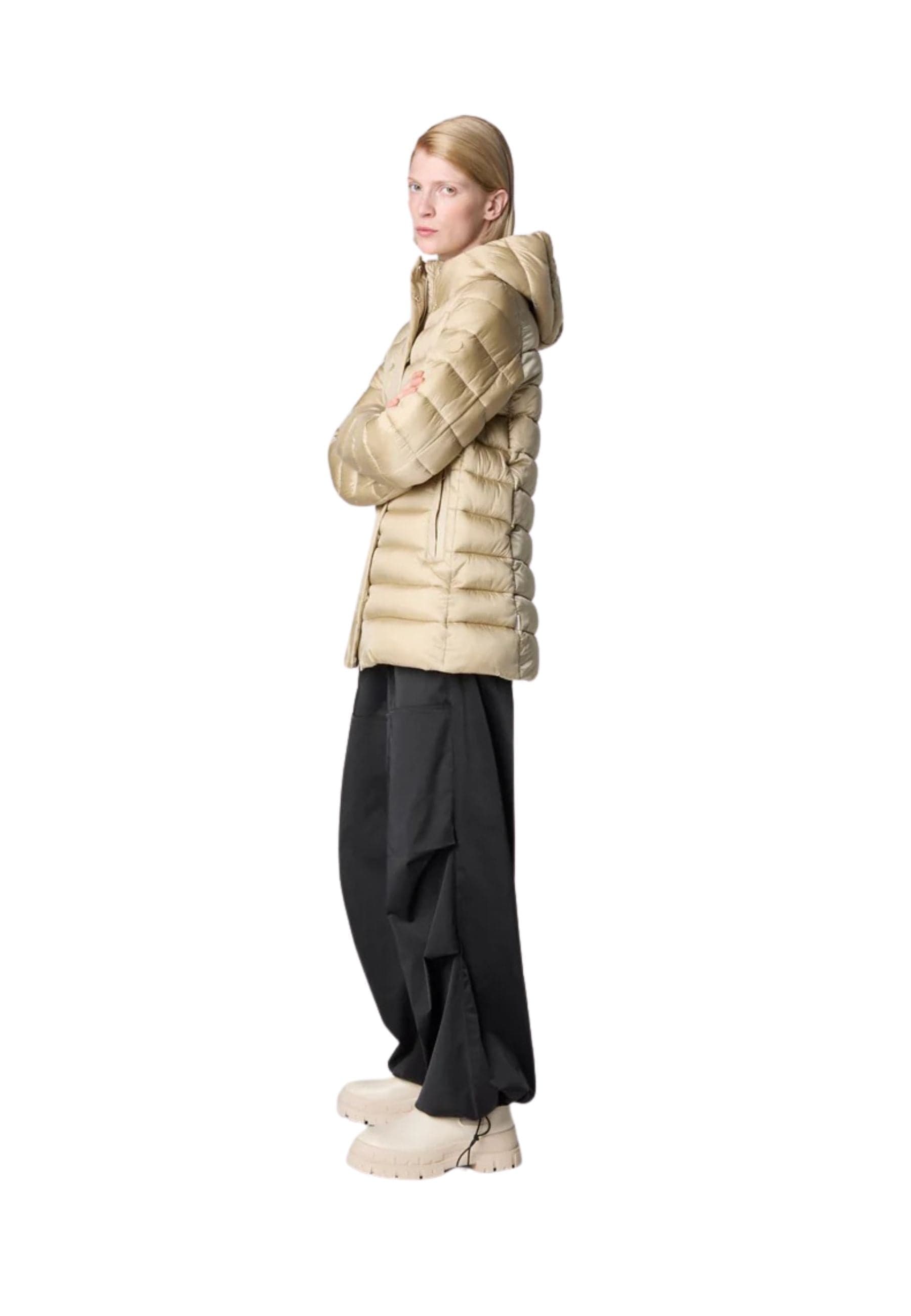 SAVE THE DUCK Giubbotto Donna Save the Duck Drimia Wood Beige da donna in Giacche Drestige - Casamassima, commercioVirtuoso.it