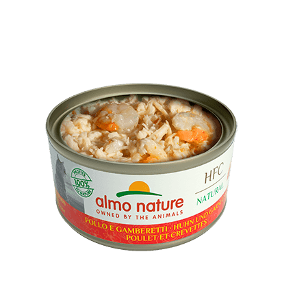 Almo Nature Scatoletta HFC Natural gusto Pollo e Gamberetti per Gatti Adulti in prodotto 101 Market - Poggibonsi, commercioVirtuoso.it