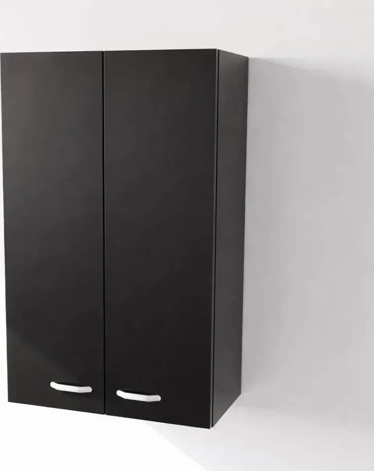 Pensile Cucina in Legno Nobilitato Nero con 1 Anta Altezza 90 cm in prodotto Calandrelli - Napoli, commercioVirtuoso.it