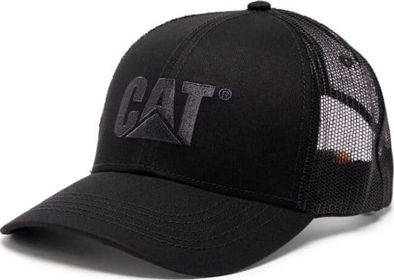 Berretto visiera precurvata Caterpillar CAT Raised Logo Cap Black-Black